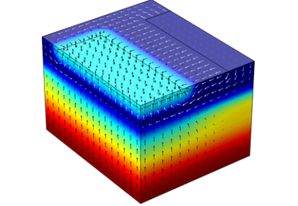 تجزیه و تحلیل سه‌بعدی یک ترانزیستور دوقطبی-کامسول