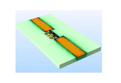 یک فیلتر کم‌گذر با استفاده از عناصر توده-کامسول