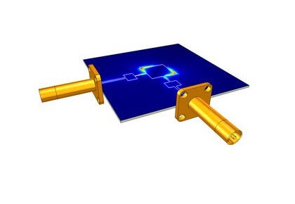 آنتن متصل متعادل برای 6 گیگاهرتز-کامسول