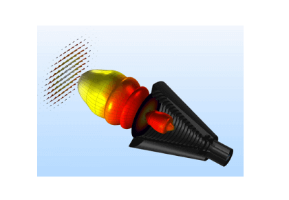 آنتن مخروطی مدور موج‌دار