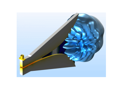 آنتن مخروطی برجسته دوگانه