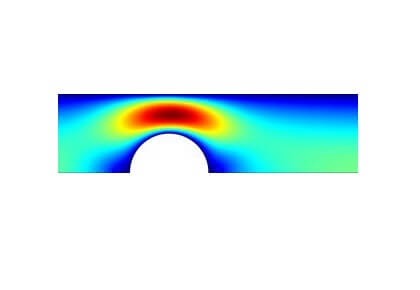 جریان سیال ویسکوالاستیک OLDROYD-B-کامسول