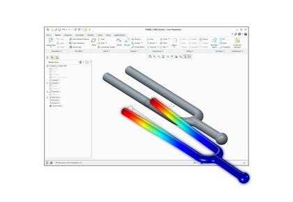 بهینه‌سازی پارامتر هندسی یک چنگال تنظیم-کامسول