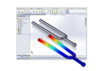بهینه‌سازی پارامتر هندسی یک چنگال تنظیم -کامسول