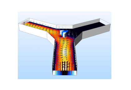 تطبیق مقاومت ظاهری یک انتشاردهنده سه‌قسمتی فریت پراتلاف
