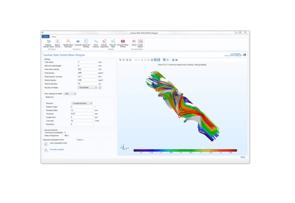 طراح هم‌زن ذرات ایستای لایه‌ای-کامسول