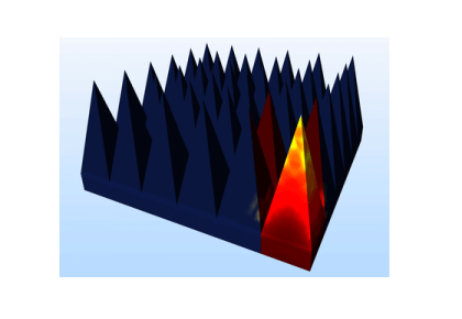 مدل‌سازی جاذب‌های هرمی برای یک اتاق ناپژواک-کامسول