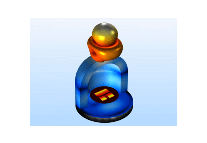 رادوم با لنزهای دی‌الکتریک دولایه-کامسول