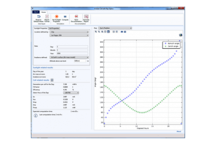 سلول خورشیدی سیلیکونی با پرتو نوری-کامسول