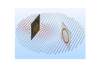 شبیه¬سازی انتقال قدرت بی‌سیم در آنتن‌های حلقه‌ای مدور-کامسول