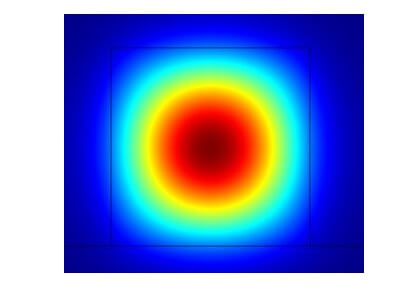 تأثیرات تنش-نوری با کرنش تخت تعمیم‌یافته-کامسول