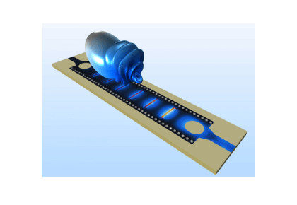 آنتن موج نشتی موجبر یکپارچه بستری-کامسول