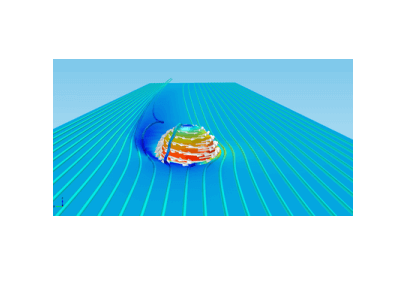 توزیع دما در یک فلاسک خلا-کامسول