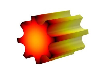 مقاومت در برابر تماس حرارتی بین یک بسته الکترونیکی و یک سینک گرمایی-کامسول