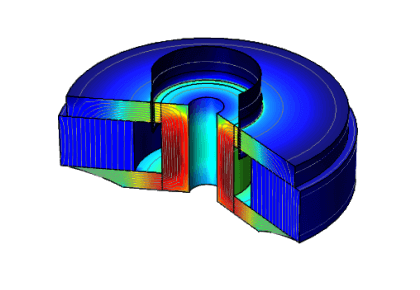 بهینه‌سازی توپولوژی یک مدار مغناطیسی-کامسول