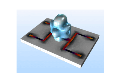 تجزیه و تحلیل گذرا از آنتن نواری باند دوگانه چاپ‌شده-کامسول