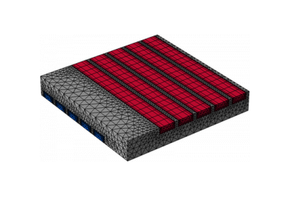 استفاده از توری مونتاژ برای مدل‌سازی انتقال حرارت مزدوج-کامسول