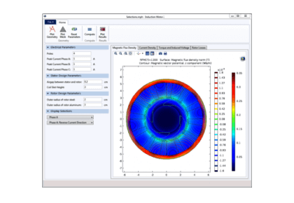 طراحی سیم‌پیچ ماشینهای برقی-کامسول