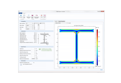 حسابگر مقطع تیر