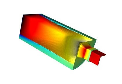 اثر متقابل ساختار سیال در اکستروژن آلومینیوم - کامسول