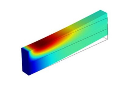 تولید گرما در یک ساختار ارتعاشی - کامسول