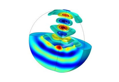 محرک بلندگوی توده‌ای با استفاده از سیستم مکانیکی توده‌ای - کامسول