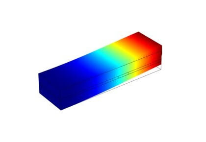 تیر برشی محرک پیزوالکتریک - کامسول