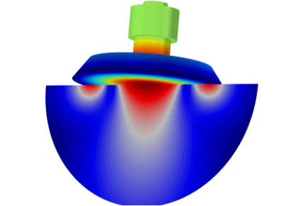 مبدل پیزوالکتریک Tonpilz با پیچ پیش‌ساخته - کامسول