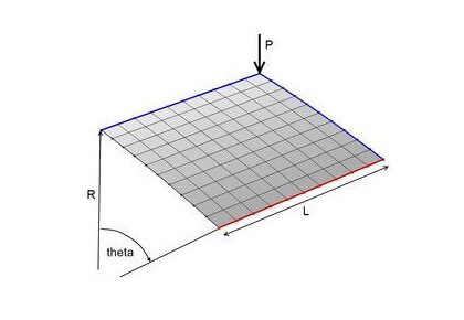 تجزیه و تحلیل پس‌روی یک پوسته استوانه‌ای مفصلی - کامسول