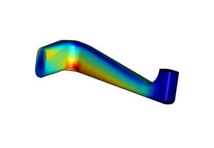 تجزیه و تحلیل ایستا و ویژه‌فرکانسی از براکت یک آرنج