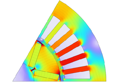 بهینه سازی پارامتری یک موتور الکتریکی - کامسول