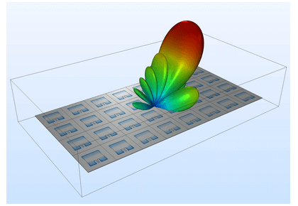 مدلسازی آنتن آرایه فازی - کامسول