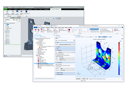 بهینه سازی پارامتر هندسی یک براکت - کامسول