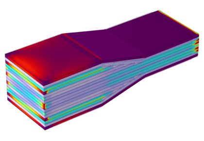 Ply Drop-off در یک پانل کامپوزیت - کامسول