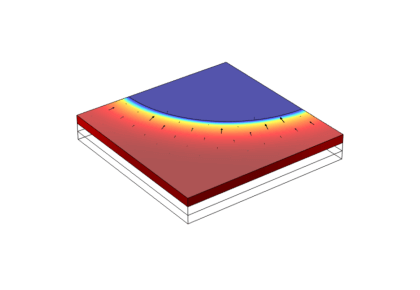 کاتد پیل سوختی با آب مایع - کامسول