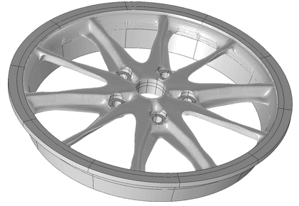 رینگ چرخ - بهینه سازی توپولوژی با محدودیت های فرز - کامسول