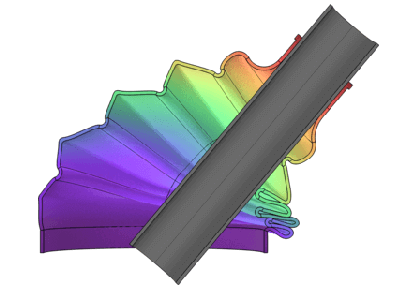 تجزیه و تحلیل تماس یک مهر و موم چکمه لاستیکی - کامسول