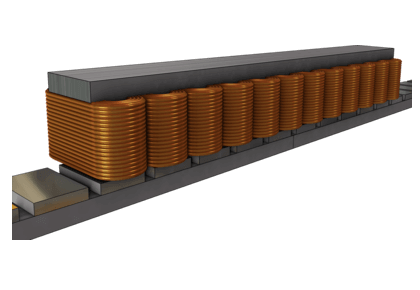 موتور خطی به صورت دو بعدی - کامسول