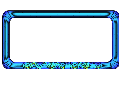 پمپ میکروسیال آکوستیک - کامسول