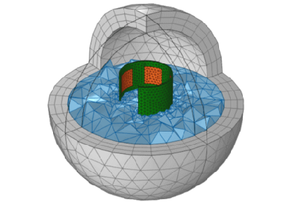 پیچیدن یک هندسه CAD - کامسول