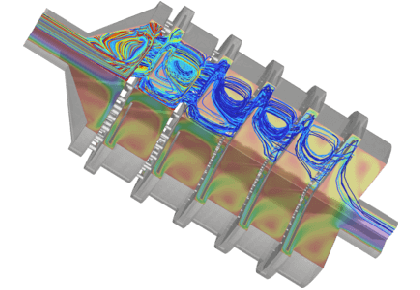 ضربه گیر آبشاری - کامسول