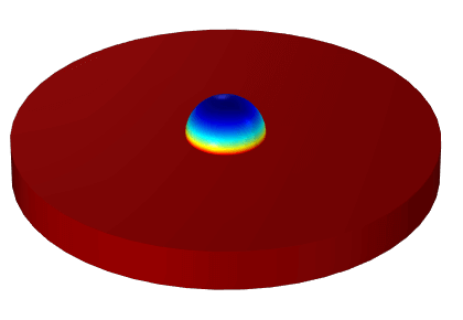 تبخیر قطرات روی بستر جامد - کامسول