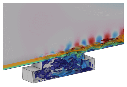 نویز جریان حفره - کامسول