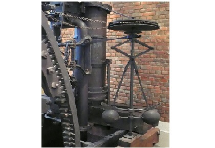 شبیه سازی گاورنر موتور، گاورنر گریز از مرکز با فنر