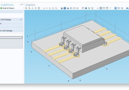 همگام سازی انتخاب ها بین SolidWorks® و COMSOL Multiphysics®
